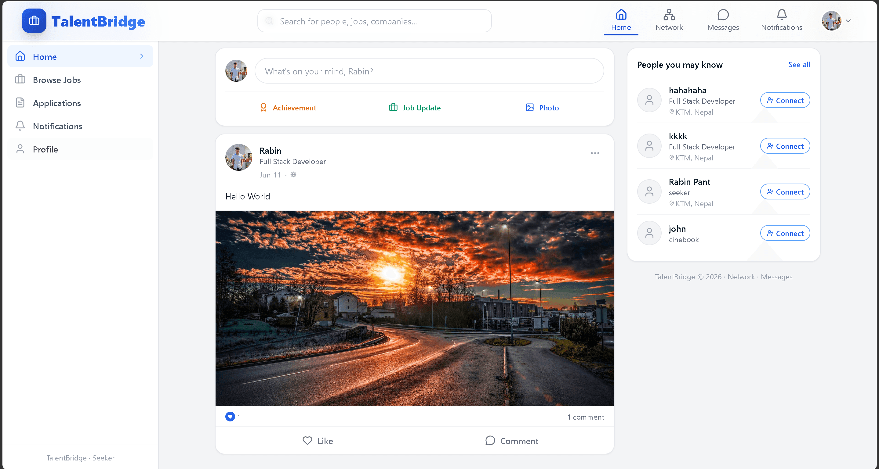 TalentBridge screenshot