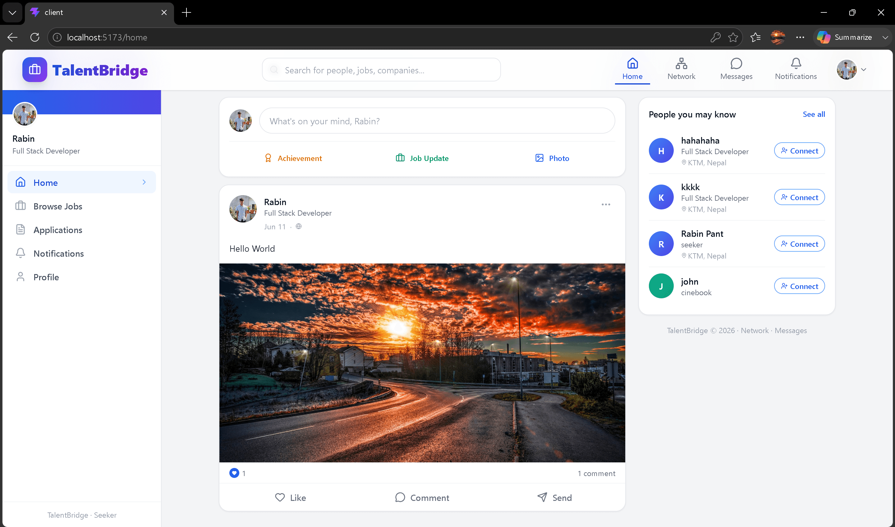 TalentBridge screenshot