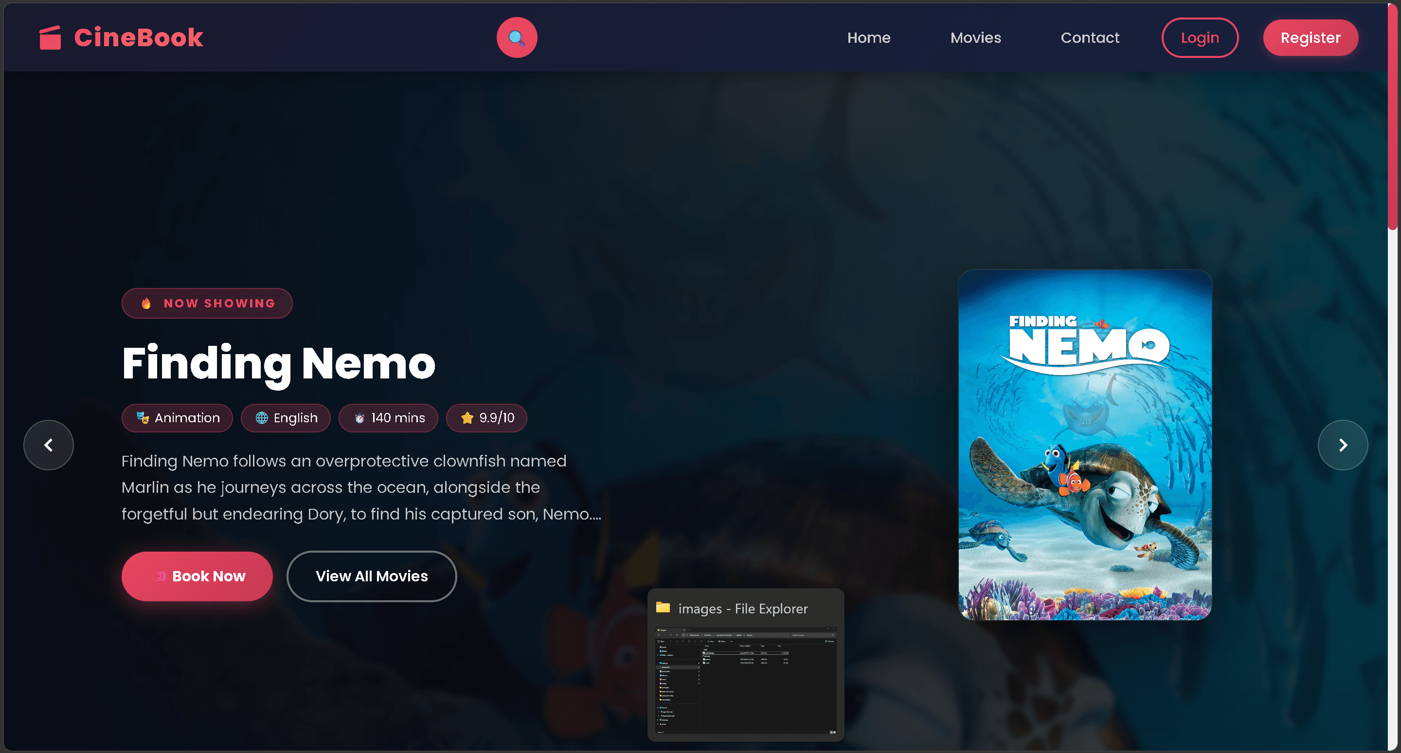 CineBook screenshot